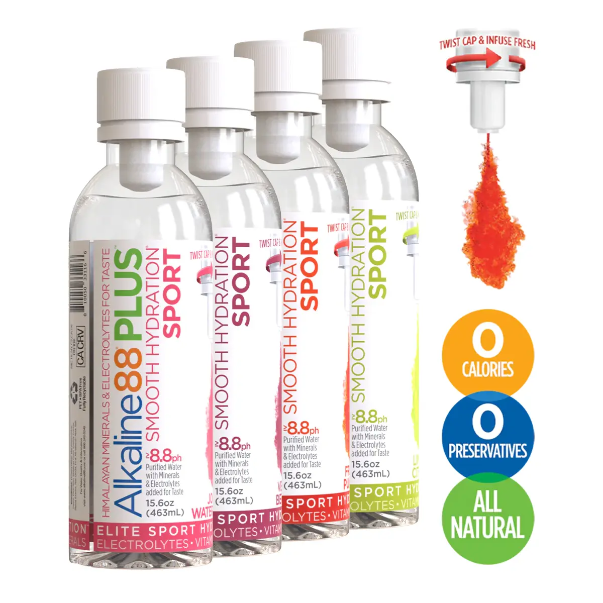 Alkaline88 Plus Sport Fruit Punch Twist the Cap