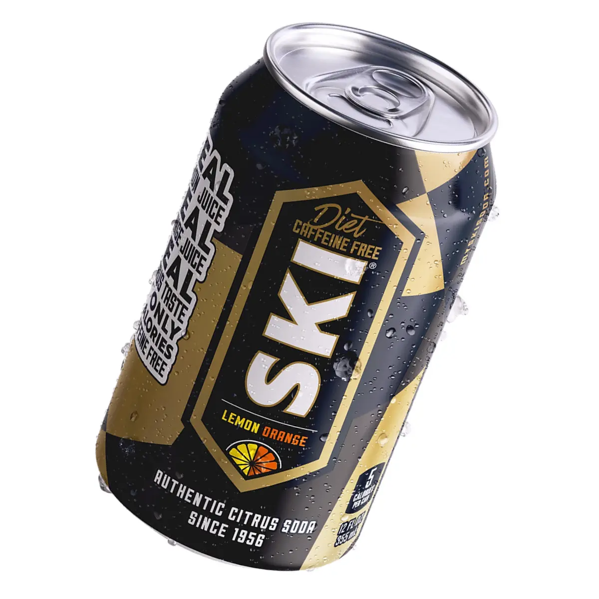 SKI Diet Caffeine Free Lemon Orange Soda