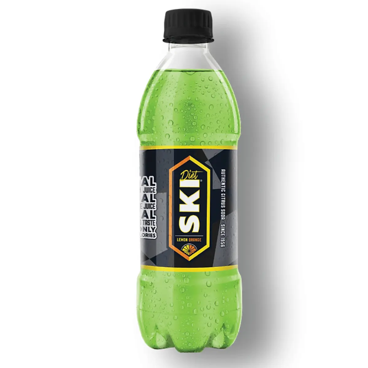 Ski Diet Lemon Orange Soda Bottle