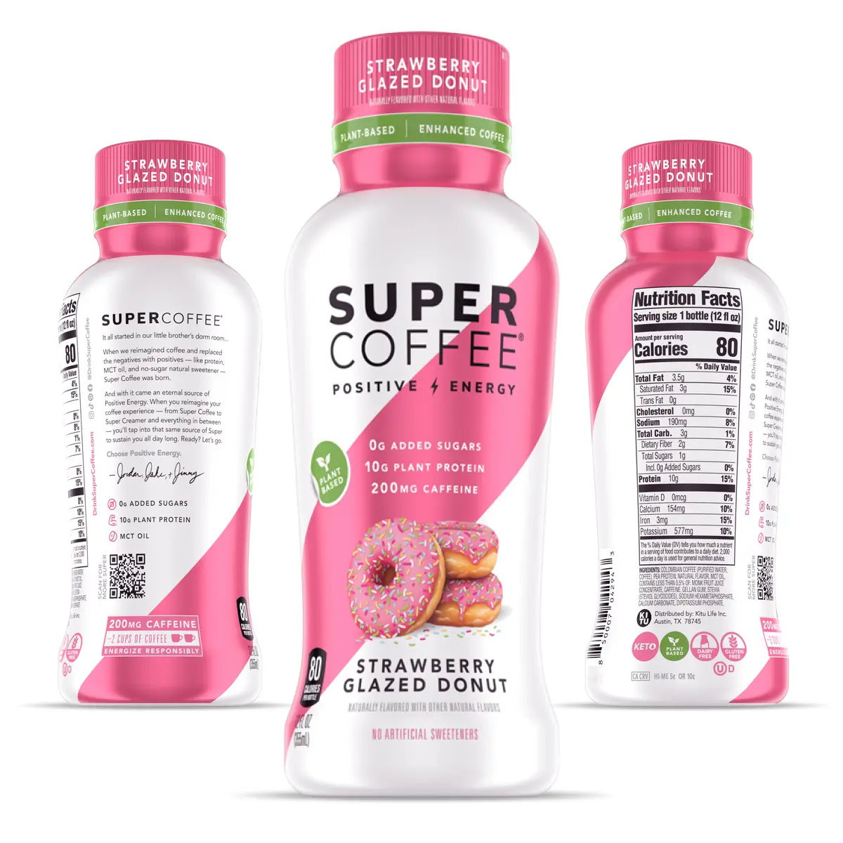 Super Coffee Strawberry Glazed Donut Bottle Nutrition Info